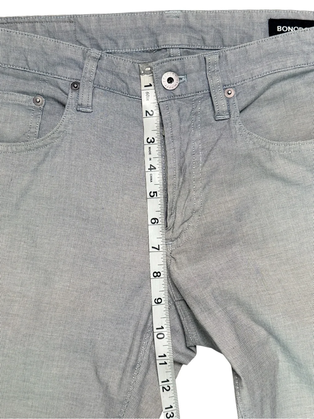 Bonobos 30x32 Gray Stretch 5-Pocket Slim Straight Pants Men’s Casual